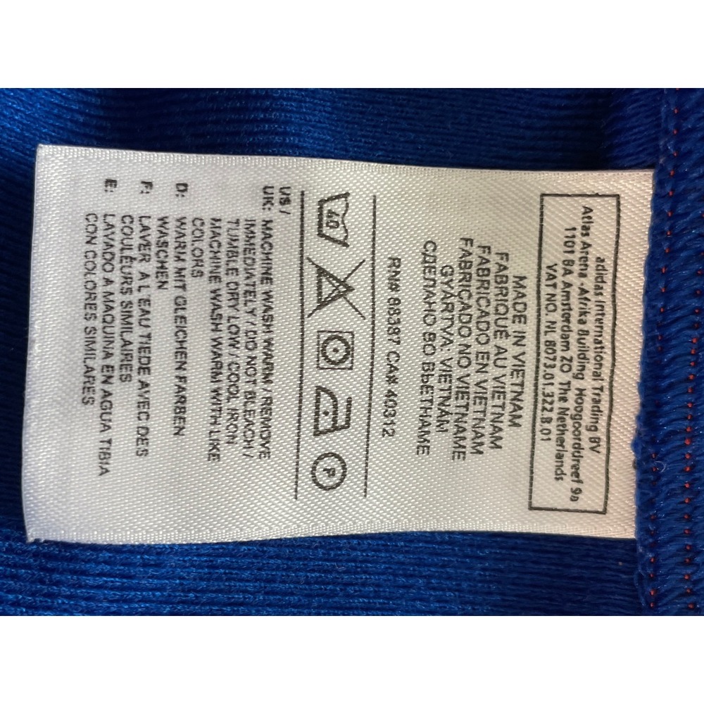 Adidas Mens FC Dallas Jacket Medium Track Blue MLS Soccer Full Zip - Picture 10 of 12